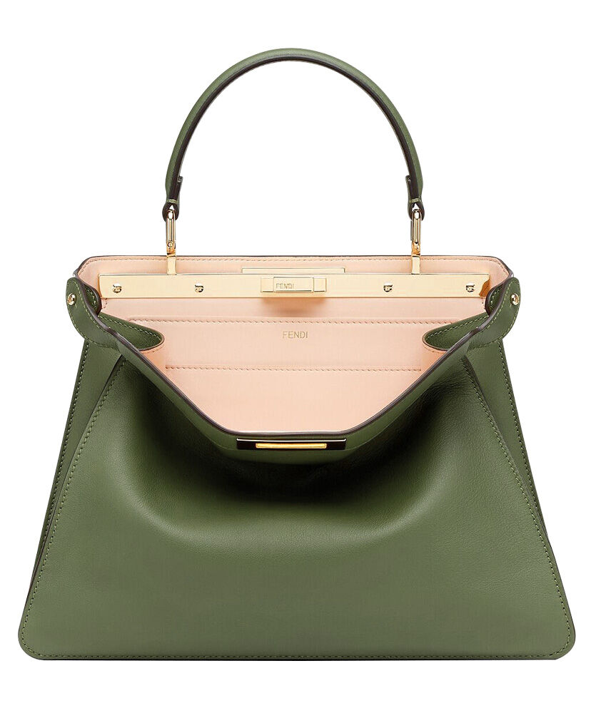 Fendi Peekaboo Iseeu Medium Handbag 8BN321 Green